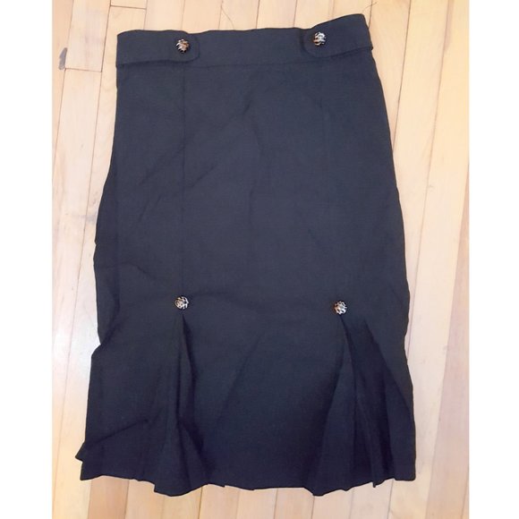 Living Dead Souls black pencil skirt with leopard - Picture 5 of 11